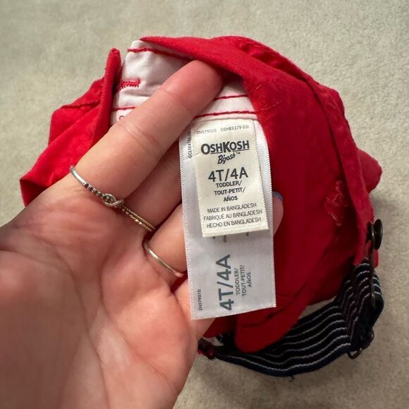 Boys Oshkosh Shortalls 4T - Picture 3 of 3